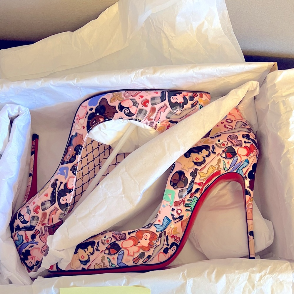 Brand New Christian Louboutin Hot Chick 100 patent